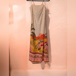 Paper Heart S Tropical Print Maxi Dress NWT